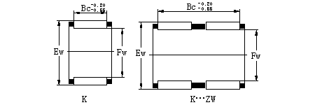 radial needle rooler and cage assembly