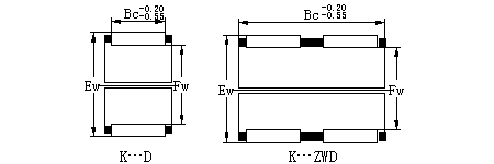 radial needle rooler and cage assemblies